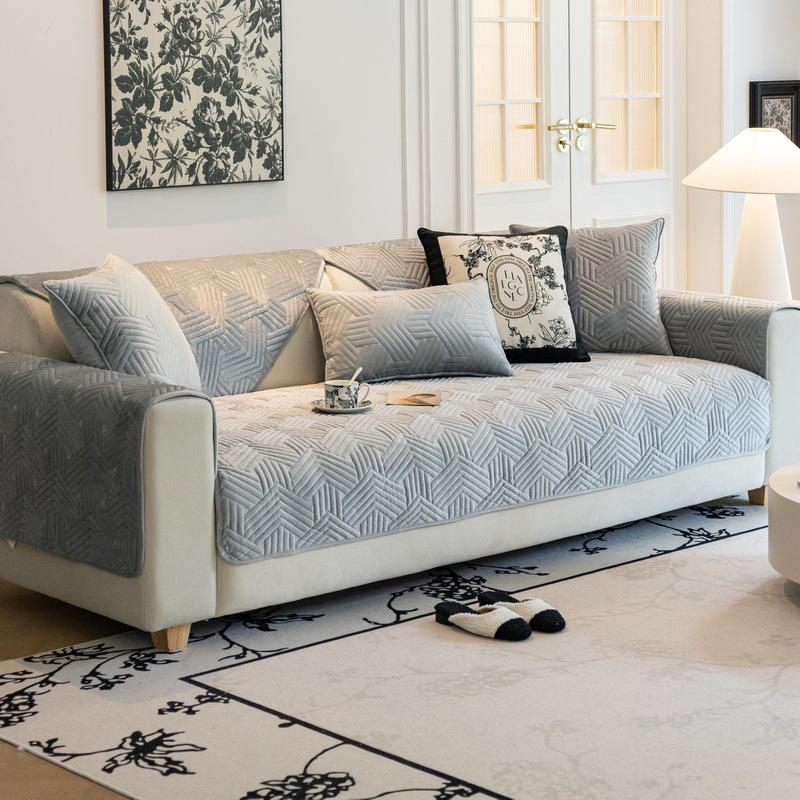 Sofa Cushion Winter Plush Non-Slip Sofa Cushion High-End Seat Cushion Sofa Cover Cover Cloth Thickened Winter