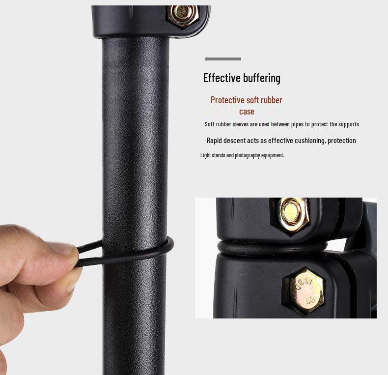 2.1m Frosted Live Broadcast Tripod with Selfie and Photography Light Stand for Mobile Phones.