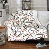 Baseball Theme Printed Blanket - Perfect for Couch, Bed, Travel & Outdoor Use | Machine Washable, Cozy & Durable.