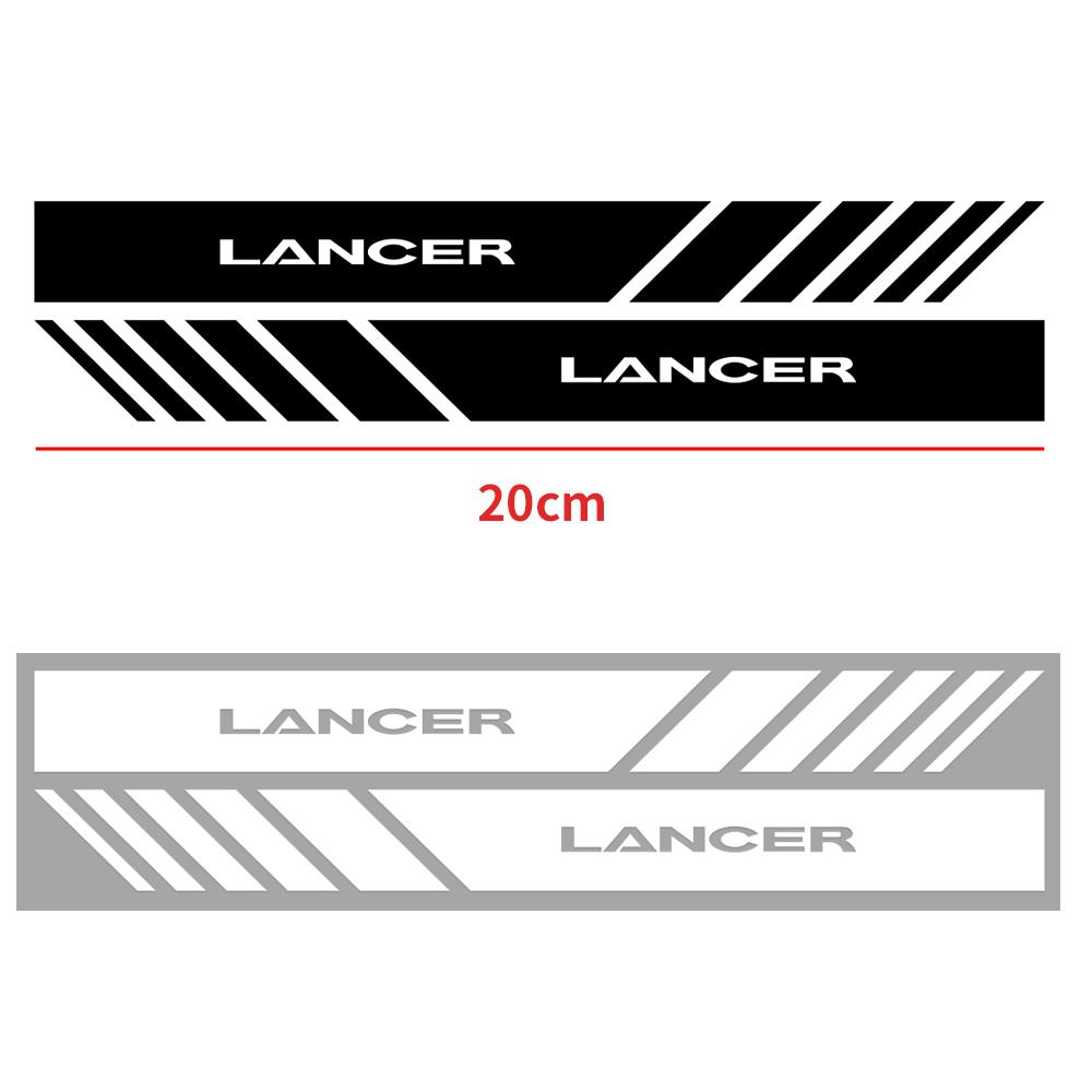 2pcs Car Rearview Mirror Stickers Side Stripe DIY Decal Car Styling For Mitsubishi Lancer X 10 Outlander 3 Pajero Asx L200