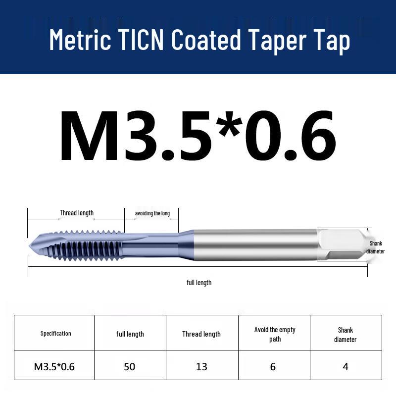 TICN M3.5*0.6 Spiral Point Machine Tap
