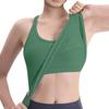 Breathable And Shock-absorbing Sports Bra With Chest Cushion And Herringbone Thread Top For External Wear
