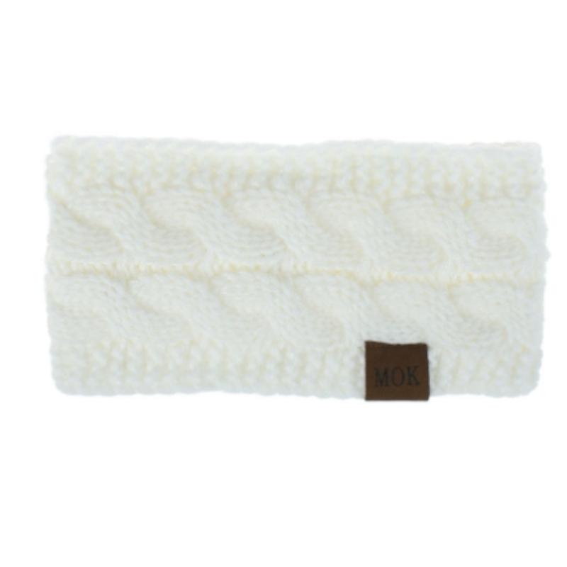 

Широкая вязаная повязка на голову Зимняя теплая повязка на голову для ушей Повязка на голову Утеплитель для ушей 1pc