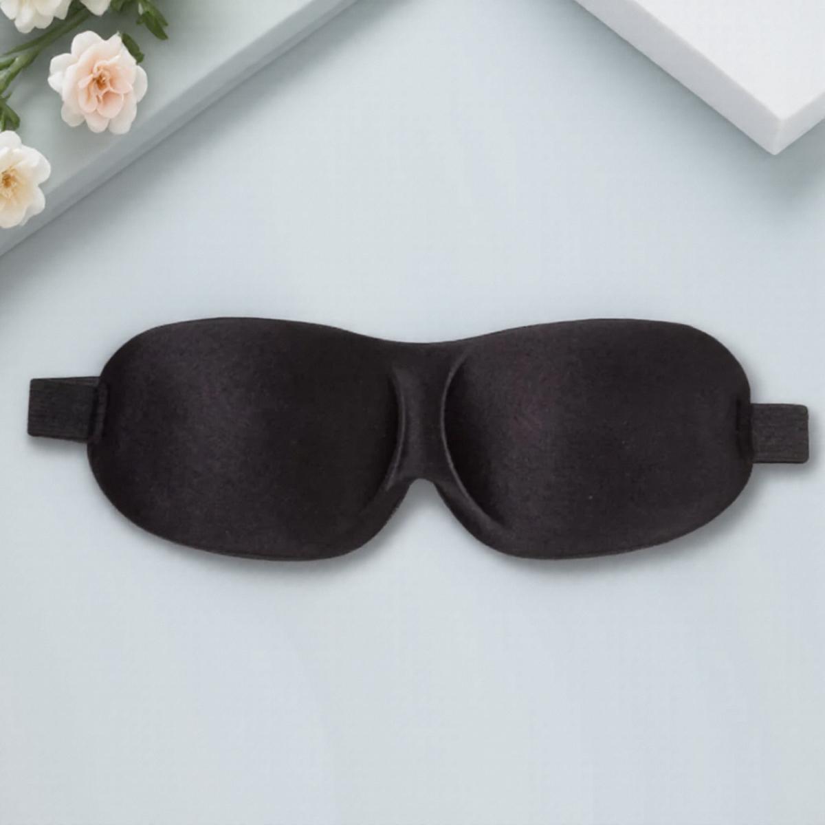 

JJYY 3D Маска для сна для мужчин и женщин, для путешествий, маска для сна с затемнением, без носа, легкая, удобная, накладка на глаза чёрный