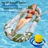 New Arrival Adult Inflatable PVC Water Lounger - Striped Mesh Floating Hammock