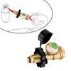 Pressure Gauge Adapter POL Converter Outdoor Grilling Reliable Gas Connection Solution Integrated Pressure Gauge