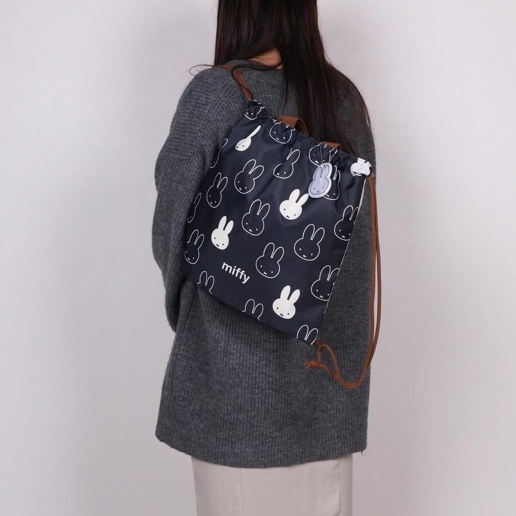Marushin Miffy Drawstring Gym Traditional Perfect for and Elementary Perfect for Character 5825007900 Bag, Knapsack, Style, Preschool, Kindergarten,
