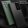 QIALINO Genuine Leather Smart Case for Samsung Galaxy S24 Ultra Light Phone Cover with Smart View Case for S24 Ultra