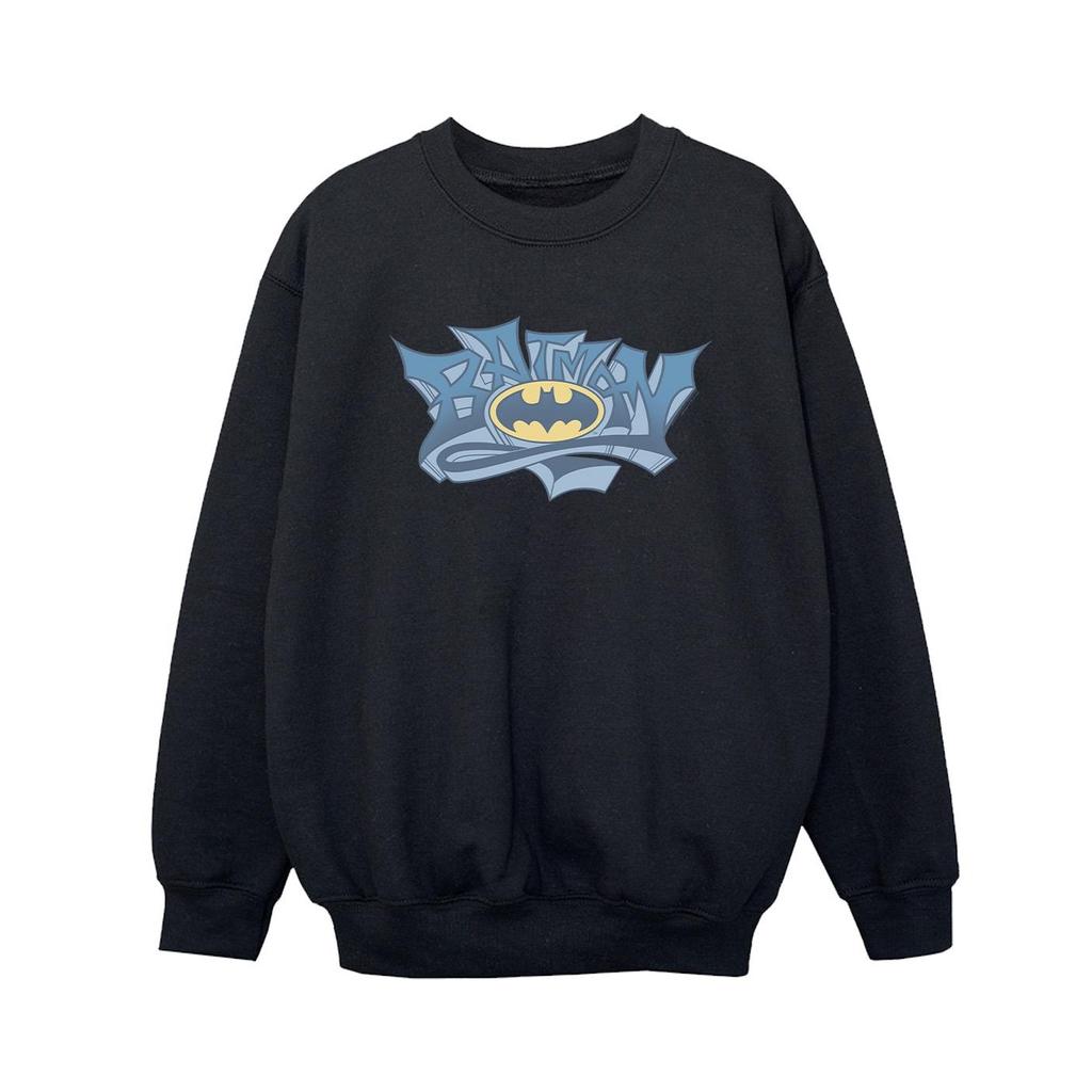 DC Comics Boys Batman Graffiti Logo Sweatshirt