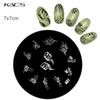KADS 1PC Round Stainless Steel Nail Art Nail Stamping Plates Manicure Stamp DIY for Nail Templates Classic Series Tools