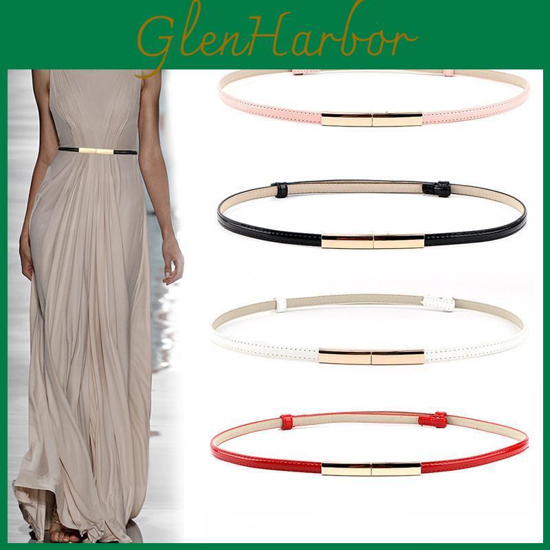 Elastic Adjustable Dress Ladies Waist Belt Slim Women Belt Buckle Skinny Female Belt