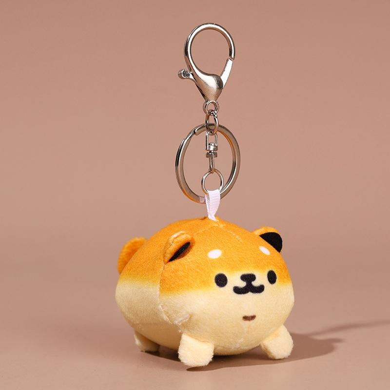 

Милый брелок в виде собачки-хлеба, плюшевая кукла сиба-ину, игрушечный автомобильный ключ, брелки для сумок, подвески в виде животного, подвесные украшения, аксессуары as the picture
