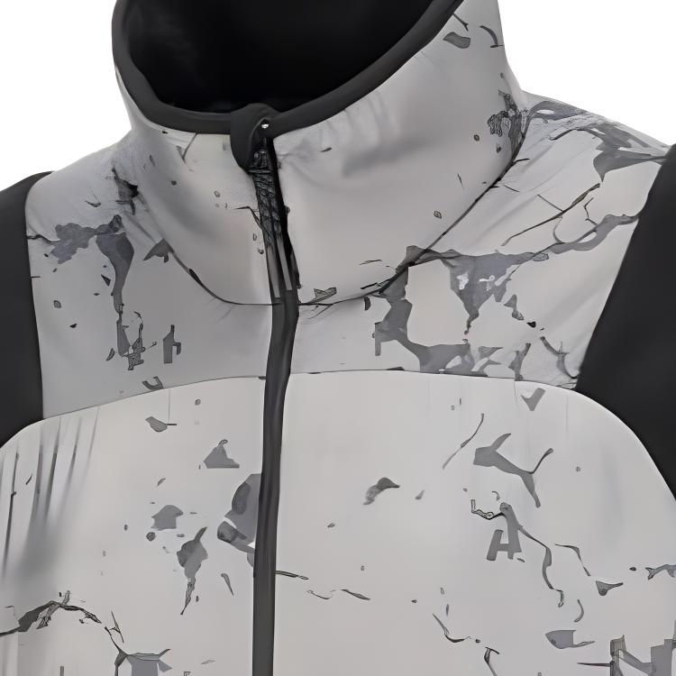 Puma Seasons Tie-Dye Print Half-Zip Stand Collar Long Sleeve Sweatshirt Women Tops Black 522582-01