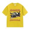 Bombardino Crocodile Funny Meme Plane Bomber print TShirt Men fashion O-Neck short sleeve t shirt Unisex summer pure cotton Tees