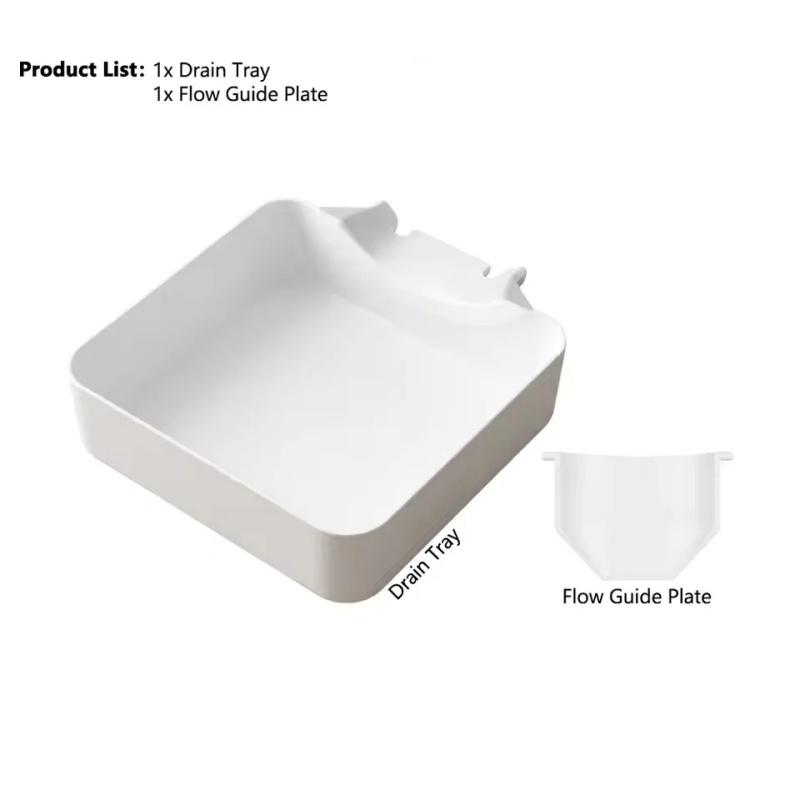 New 1/1pcs Washing Machine Drain Pan,Water Catcher Tray for Front Load Washer Filter Cleaning,Laundry Floor Spill Protector Tool
