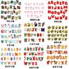 Strawberry English Letter Embroidery Cloth Sticker Bag Decoration 26 English Text Patch Stickers Heat Transfer Computer Embroidery Label