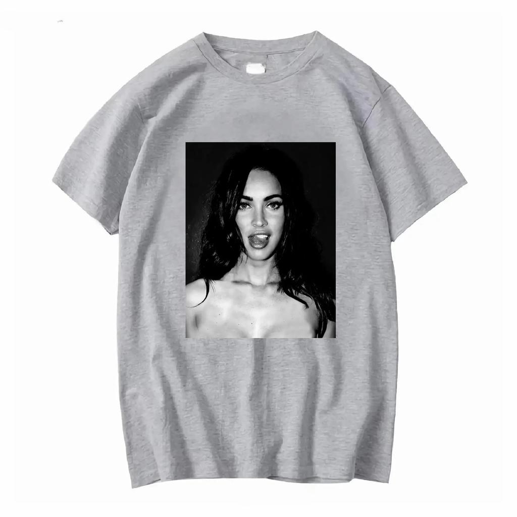Camiseta Megan Fox Vintage Años 90 Jennifer S Body Tallas Manga Larga o Corta Lavado Vintage Casual Suave Top para Uso Diario