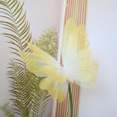 Giant Gauze Fake Butterfly 50cm 3D Silk Yarn Butterfly New Artificial Butterfly