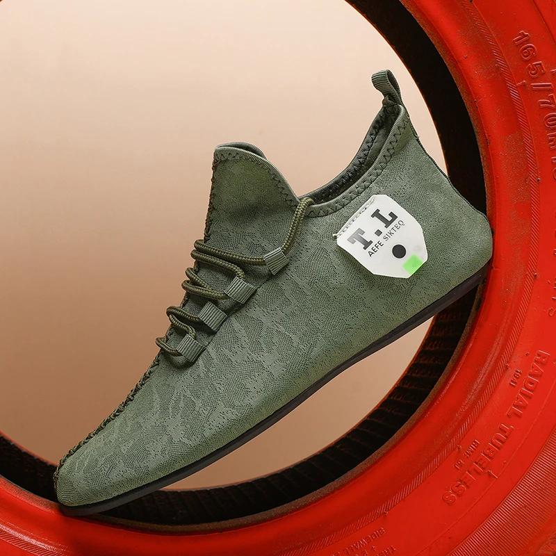 

Мужские мокасины MAEDEF, повседневная обувь из некожи, летняя обувь для мужчин, люксовые бренды, прогулочная обувь, мужские свадебные мокасины на плоской подошве, мужские 47 зелёный