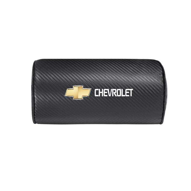 

Car Seat Headrest Cushioning Carbon Leather Neck Pillow For Chevrolet Spark Captiva Cruze Malibu Equinox Trax Camaro Blazer