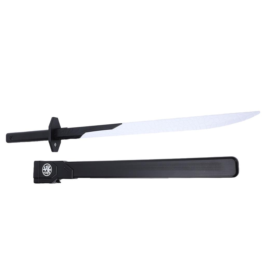 Cosplay Sword Prop Plastic Rechargeable Light Up Sword with Colorful LED Light Sound Mist Effects 83cm