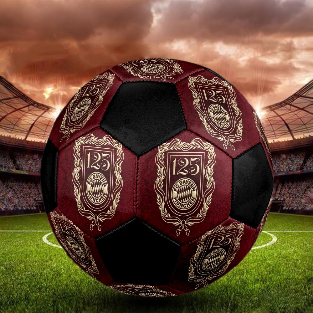 FC Bayern Munich Indoor Soccer Ball Colorful Machine Stitched PVC Size 5 Team Training Competition Ready Durable High-Bounce Cool Sports Gift