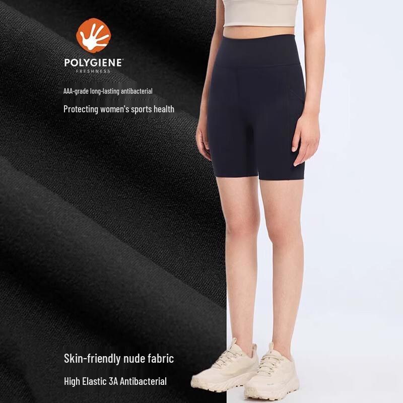 Pelliot Women s High-Waist Quick-Dry Yoga Capris L