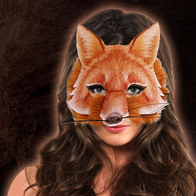 Lovely Halloween Mask Realistic Animal Face Mask Cover Cosplay Costumes Props Masked Ball Party Gifts for Adults Kids