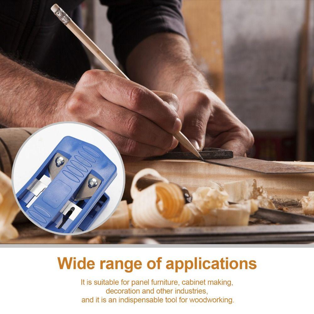 For PA6 Melamine Wood Edge Banding Trimmer 0.5mm Thickness 16-30mm Width Woodworking Tool Manual Operation Double Edge Trimming