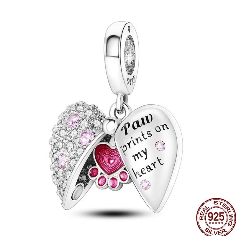 Magnetic Heart Series Openable Clover Sunflower Charm Beads Suitable For Copper Original Bracelet Diy Jewelry Gift