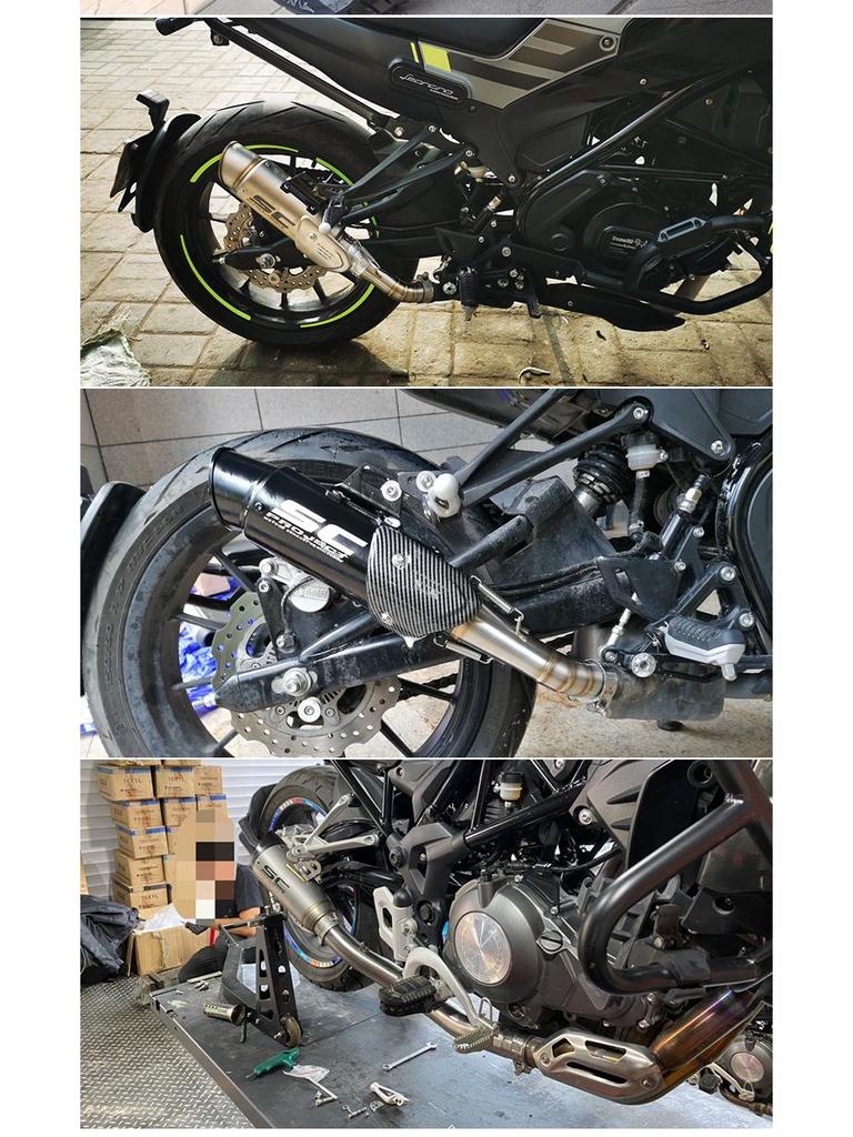 Huanglong Series Motorcycle Exhaust Pipe for Benelli 300/600/502C/Hurricane 302/752