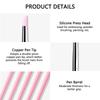 5Pcs Small Head Silicone Nail Brush 3D Modeling Silicone Nail Art Pen Polish Tip  Nail Art