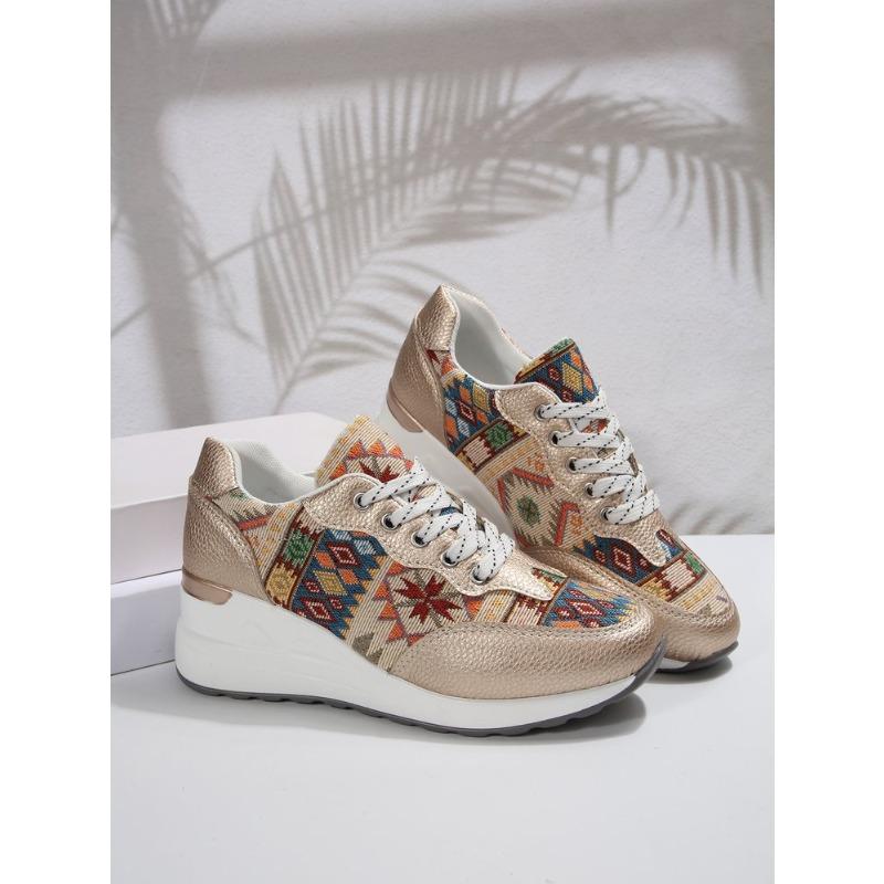 Women's Plus Size Thick Platform Sneakers Versatile Casual Euro-American Fashion New Autumn Winter Wholesale