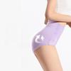 Plus-Size Women's Breathable Lace-Edged High-Waist Panties