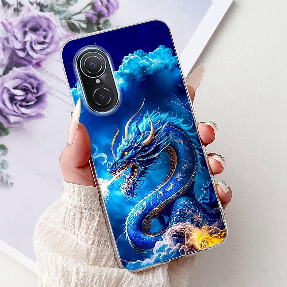 For Huawei Nova 9 SE Case Nova9 Pro Luxury Flowers Painted Cover Soft Slim Phone Case For Huawei Nova 9 Pro Nova9 SE Fundas Bags