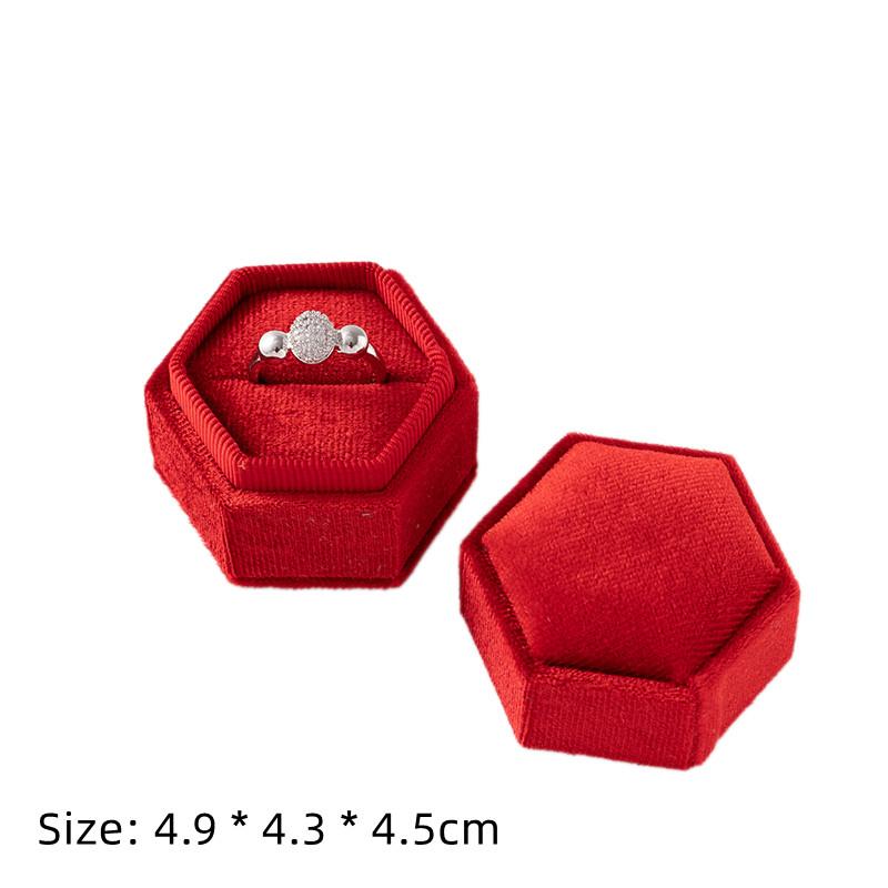 Square Engagement Velvet Earring Ring Packaging Box Jewelry Organizer Valentine Day Gift Case Ring Display Storage Wholesale