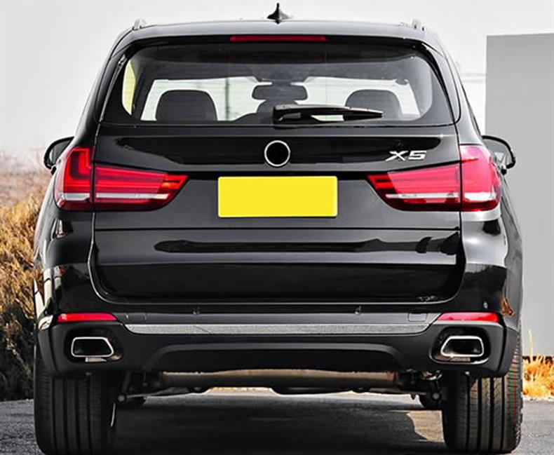 BMW X5 F15 (2014-2018) Tailpipe Upgrade: Round to Square Rear Bumper Exhaust Conversion Kit