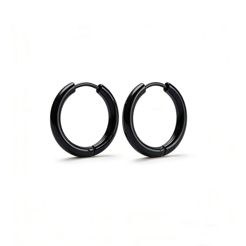 European Hip Hop Hiphop Male Titanium Steel Inscribed Ear Ring