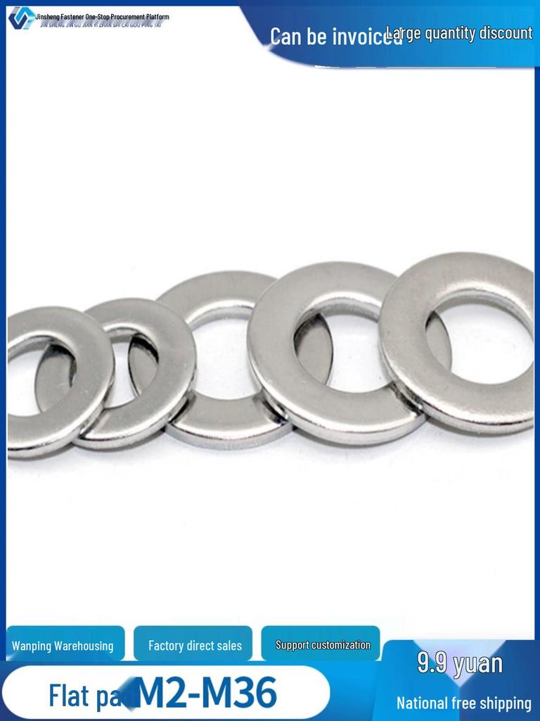 Stainless Steel Flat Washer Spacer (304/316/201) M3-M36