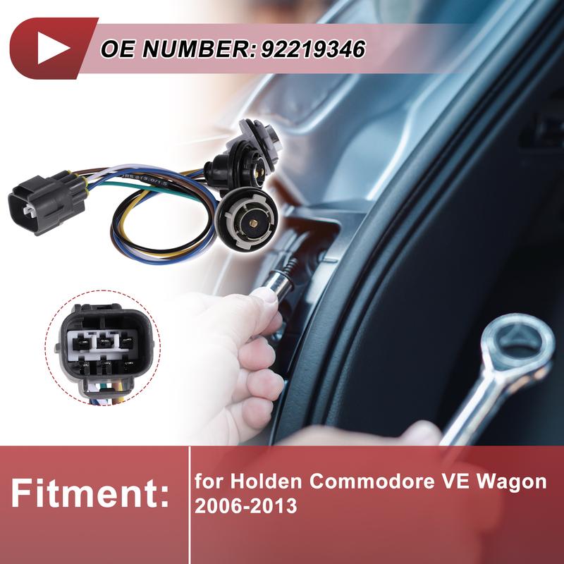 X Autohaux Tail Light Socket Wiring for Holden Commodore VE Wagon No.92219346 Bulb Pigtail