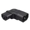 Rechtwinkliger IEC320 C14 zu C13 Steckdosenadapter, 3-Pin Stecker auf Buchse, PVC-KonstruktionS