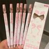 4PCS/Set Bow Series 2B Pencils with Eraser Top Writing Pencils Kawaii Automatic Pencils  Gift