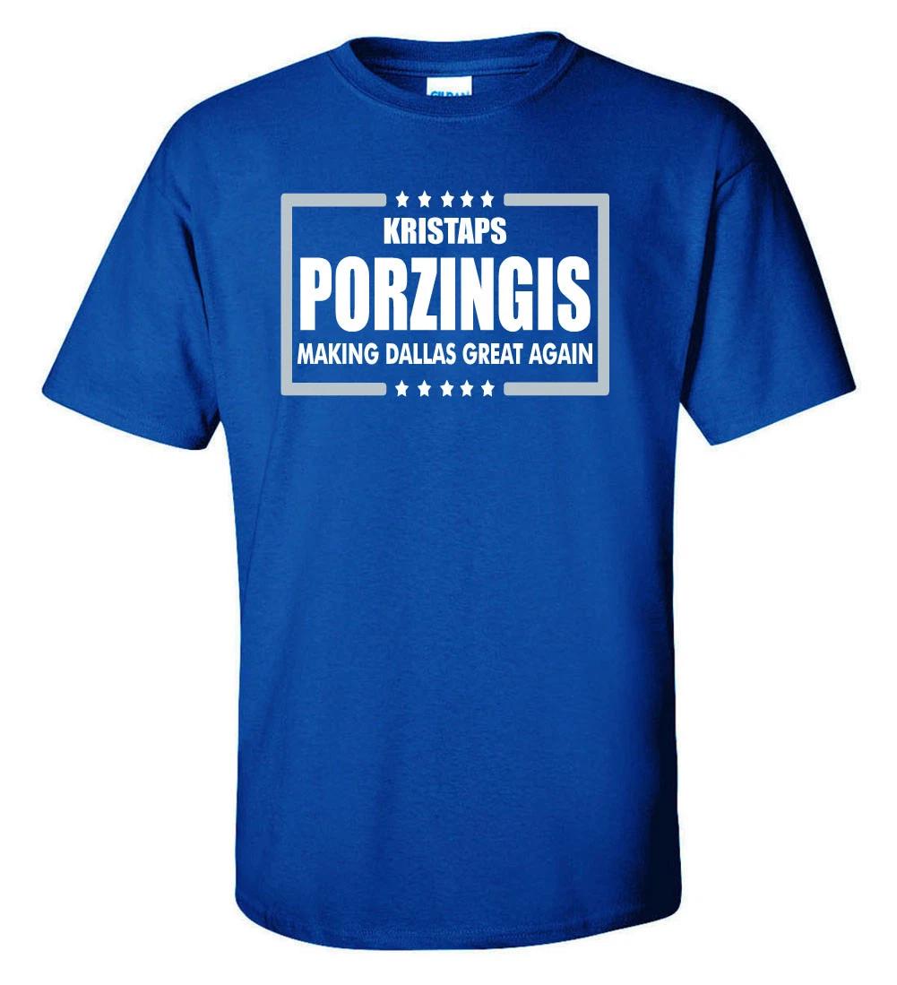 Kristaps Porzingis Dallas Mavericks Making Dallas Great Again T-Shirt XXXL
