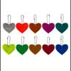 Milai Reflective Heart Pendant Keychain - Student Backpack Safety Ornament