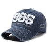 1985  Patch Soft Top Baseball Cap Classic Embroidery Pure Cotton Washed Versatile Dad Hat