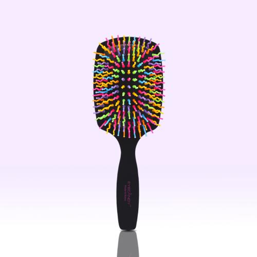Rainbow Volume S Paddle Brush (Black, Pink)