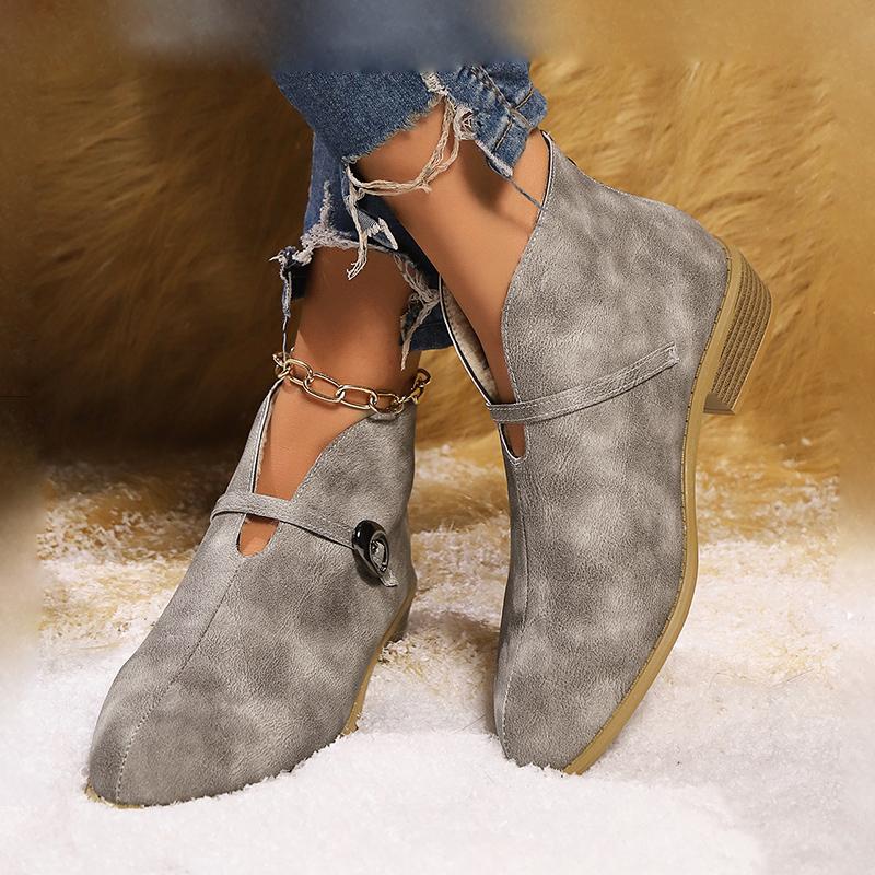 

Зимние новые ботильоны челси женская обувь модные туфли на среднем каблуке кожаные гладиаторские туфли женские трендовые туфли-лодочки зимние ботинки женские 39