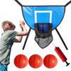 Trampoline Basketball Hoop with Pump and Mini Ball Kids Sport Games Easy To Assemble for Trampoline and All Ages
