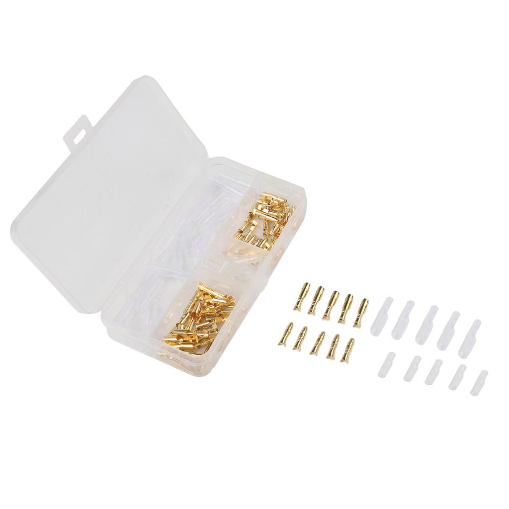 Ferrules 120PCS Connectors Brass Wire Connectors For 0.3-1.5mm2 Wires Insulated Wire Connectors Daily Wiring Needs