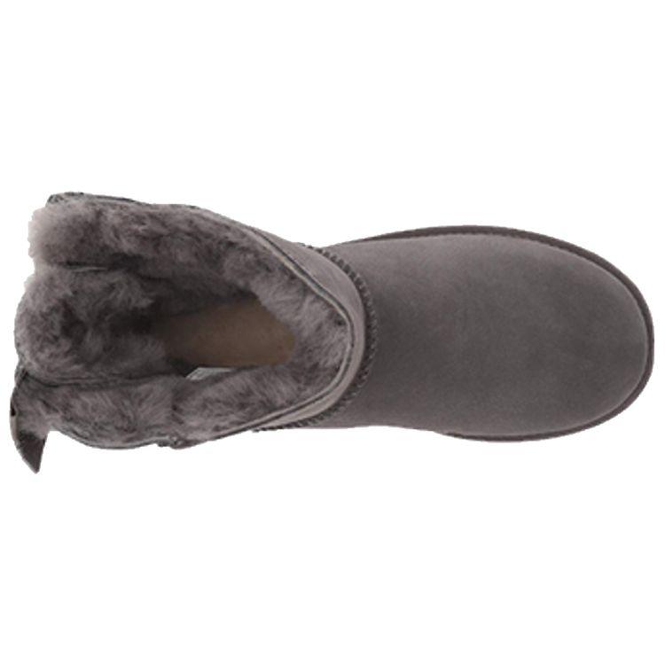 UGG Classic Bow Warm Short Snow Boots Women boots Charcoal 1100212W-CHRC